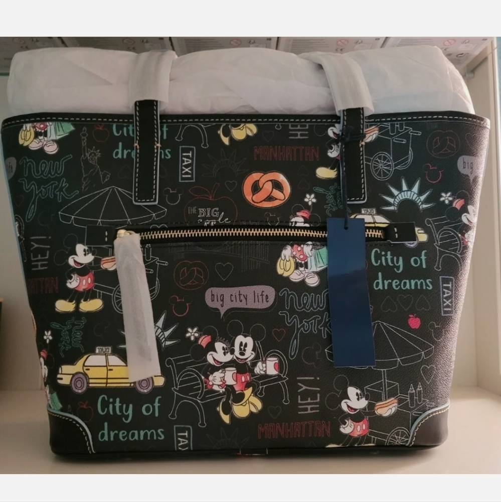 NWT Disney Dooney & Bourke Mickey Mouse Minnie New York Collection Tote Purse - Picture 4 of 8